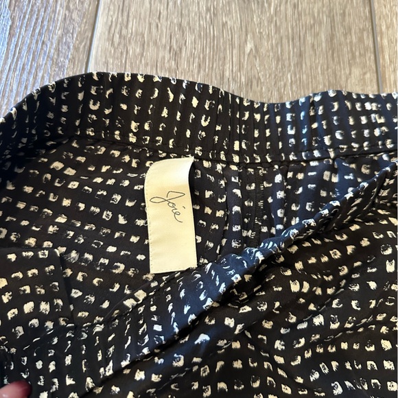 Women’s Joie Silk Black Polka Dot Shorts - L - Picture 2 of 3